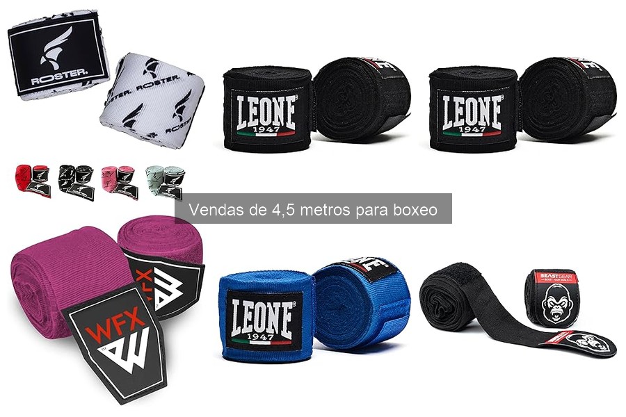 Alternativas a las vendas de 4,5 metros para boxeo