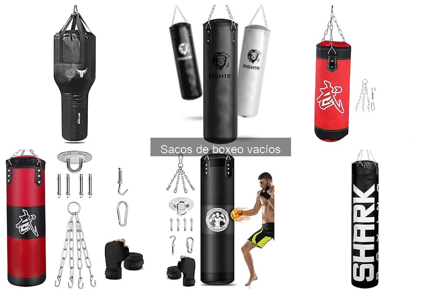 Alternativas a los sacos de boxeo vacíos para entrenar