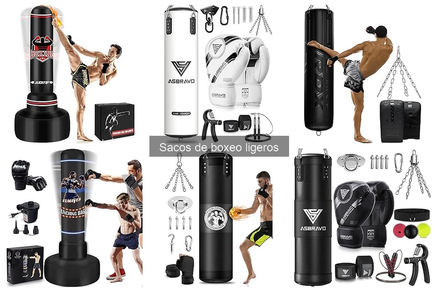 Beneficios de usar sacos de boxeo ligeros para entrenar