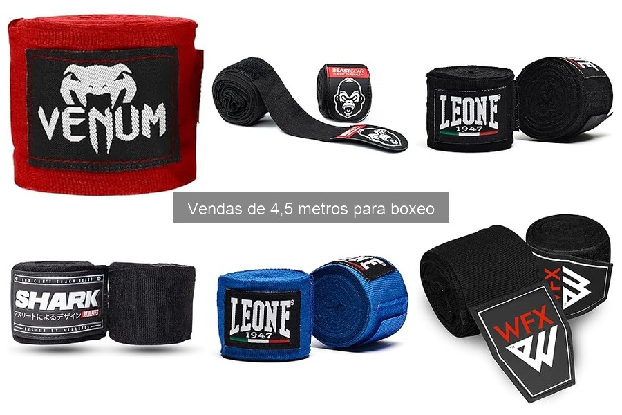 Beneficios de usar vendas de 4,5 metros en boxeo