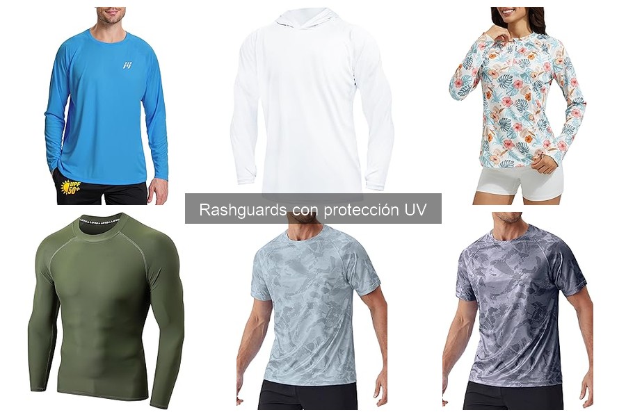 Comparativa de materiales en rashguards con protección UV