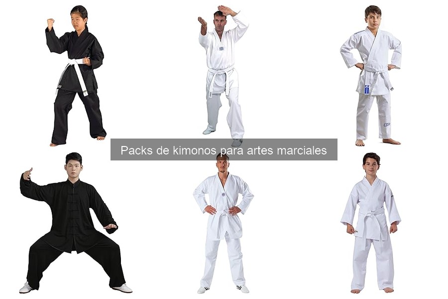 Comparativa de precios de packs de kimonos para artes marciales