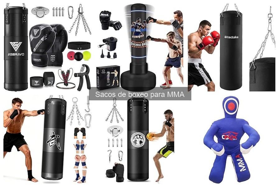 Comparativa entre sacos de boxeo colgantes y de pie para MMA