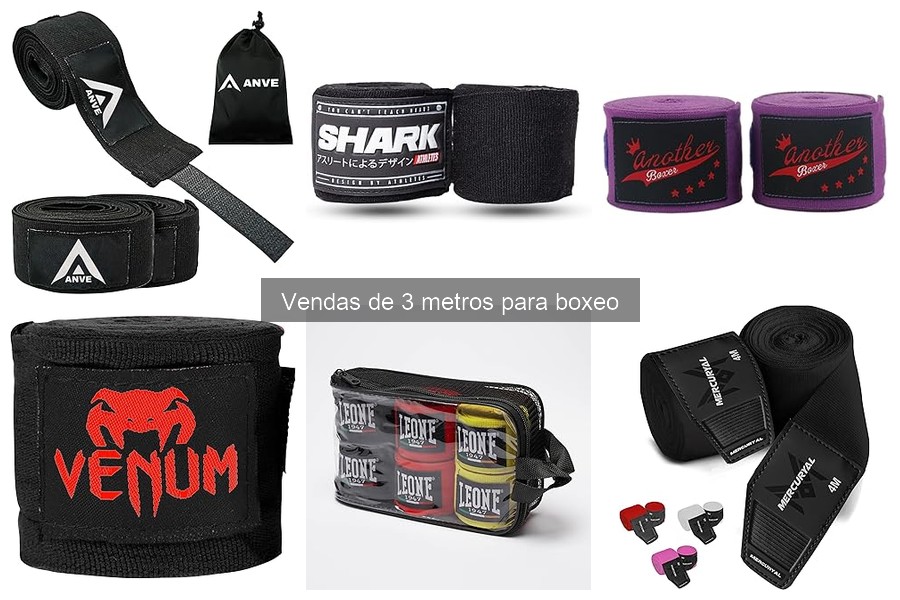 Comparativa: Vendas de 3 metros vs. 4 metros para boxeo