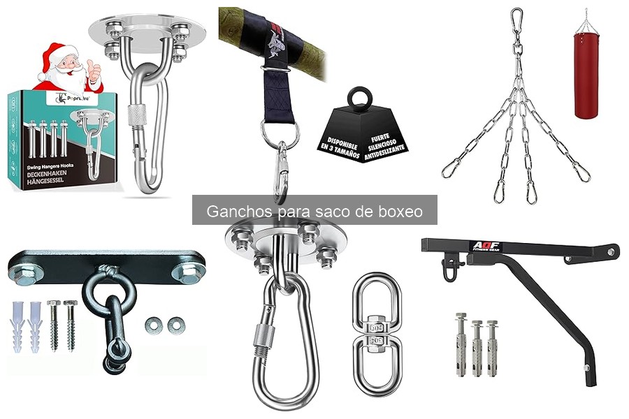 Ganchos para saco de boxeo ideales para espacios reducidos
