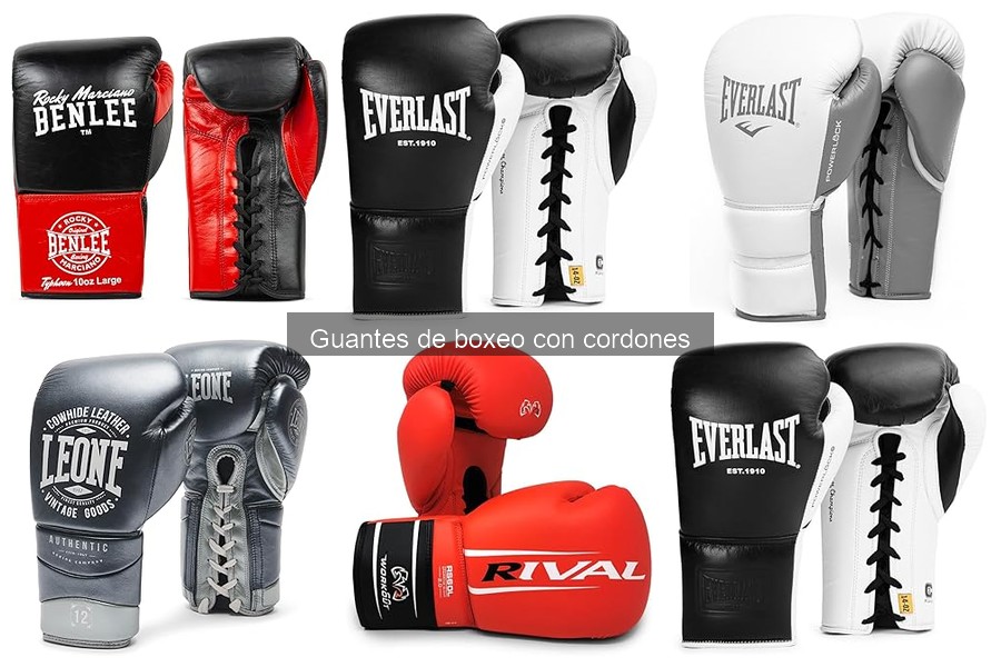 Guantes de boxeo con cordones: características y beneficios