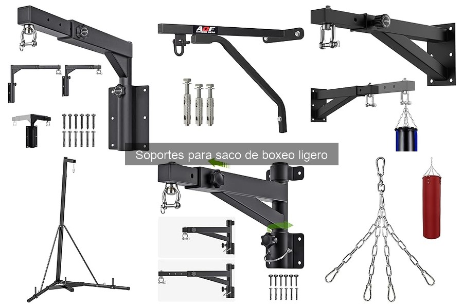Mantenimiento eficiente de soportes para saco de boxeo ligero