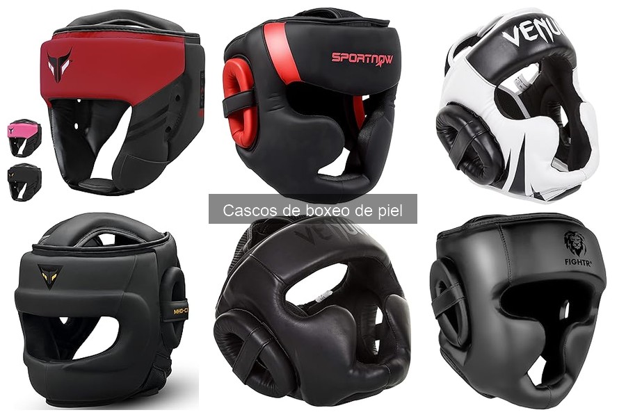 Medidas de seguridad de los cascos de boxeo de piel