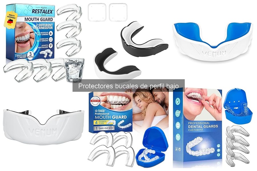 Mejores protectores bucales de perfil bajo para entrenamientos