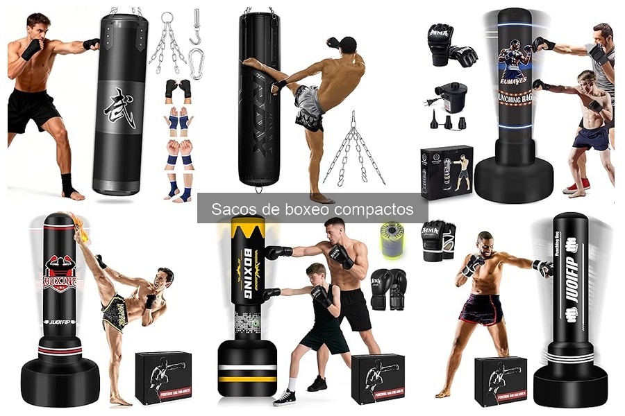 Mejores sacos de boxeo compactos ideales para espacios pequeños