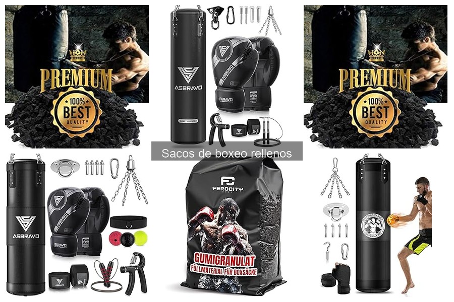 Mejores sacos de boxeo rellenos para entrenar en casa