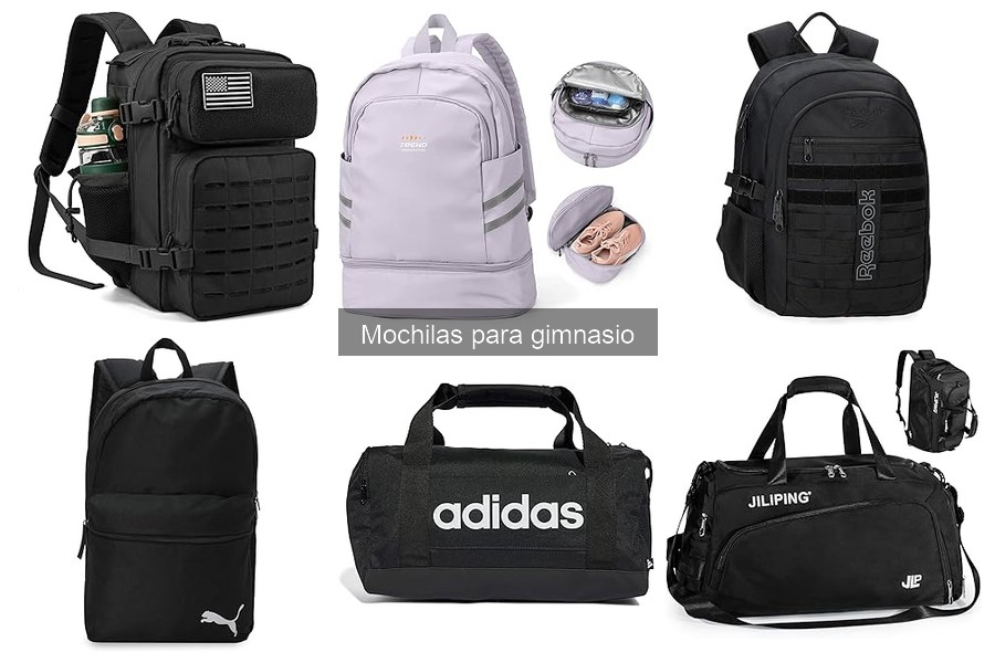 Mochilas para gimnasio con compartimentos especiales