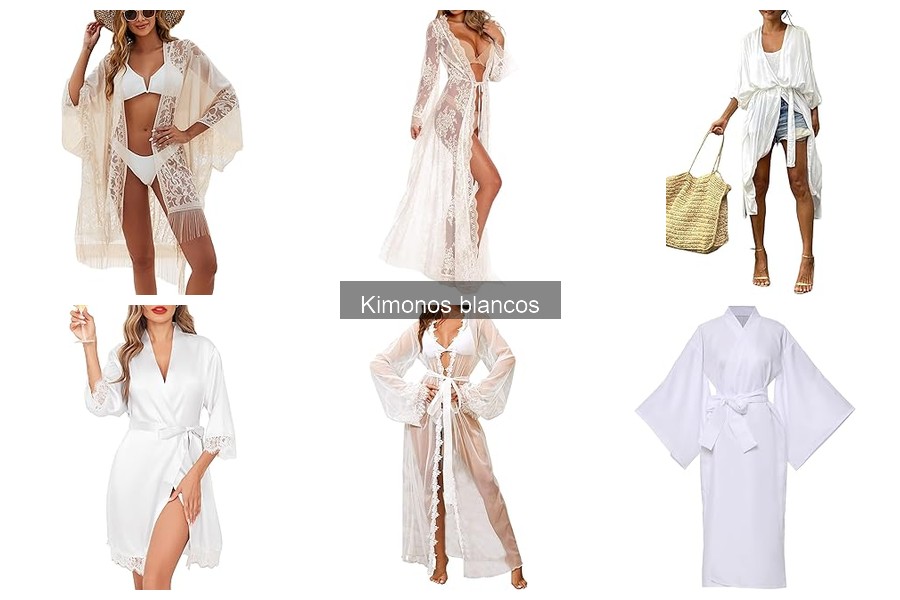 Opiniones sobre los mejores kimonos blancos para mujer