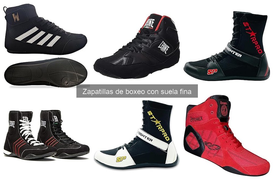 ** Precio promedio de zapatillas de boxeo con suela fina