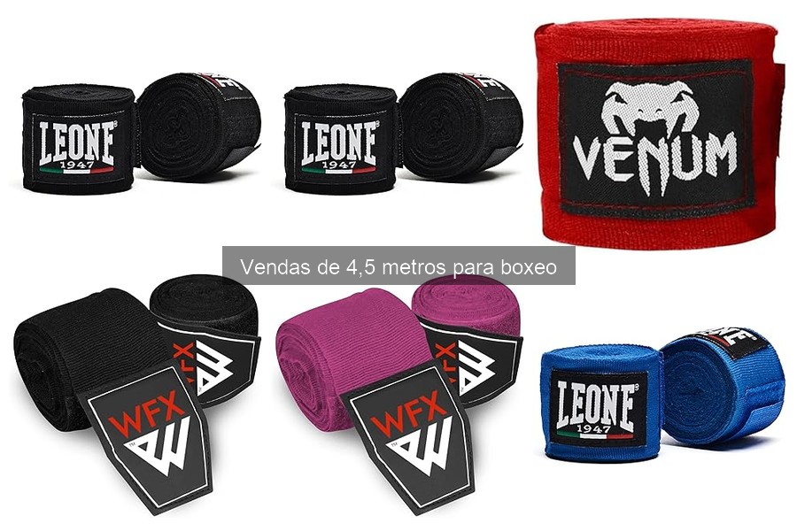 ¿Qué son las vendas de 4,5 metros para boxeo?