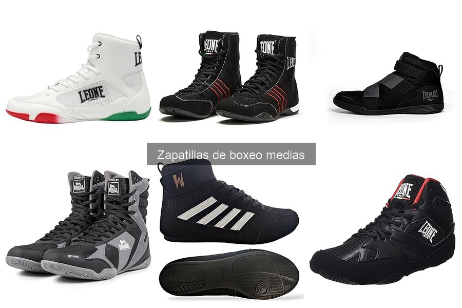¿Qué son las zapatillas de boxeo medias? Características