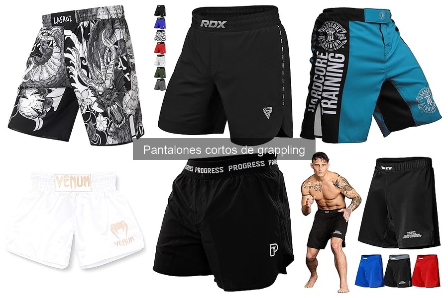Tallas disponibles en pantalones cortos de grappling