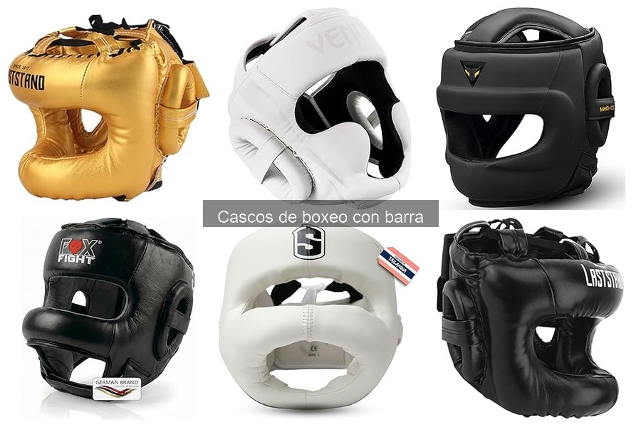 Tipos de cascos de boxeo con barra: guía y recomendaciones