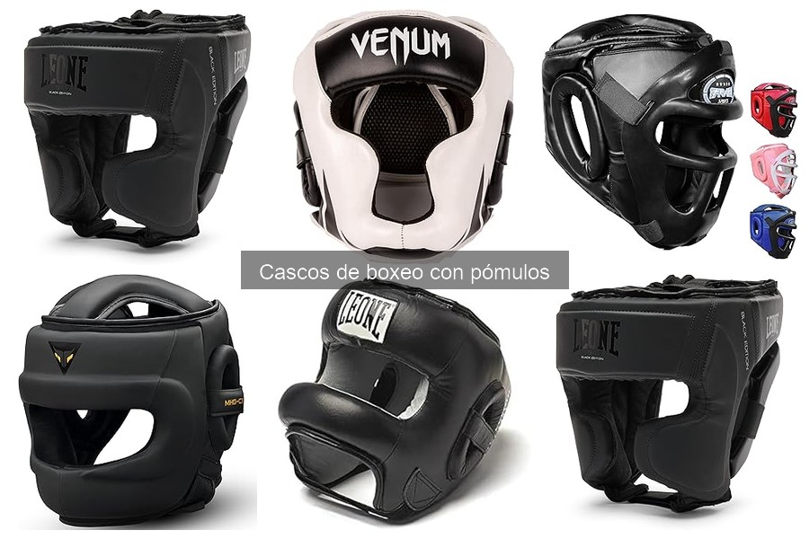 Tipos de cascos de boxeo con pómulos: características y usos