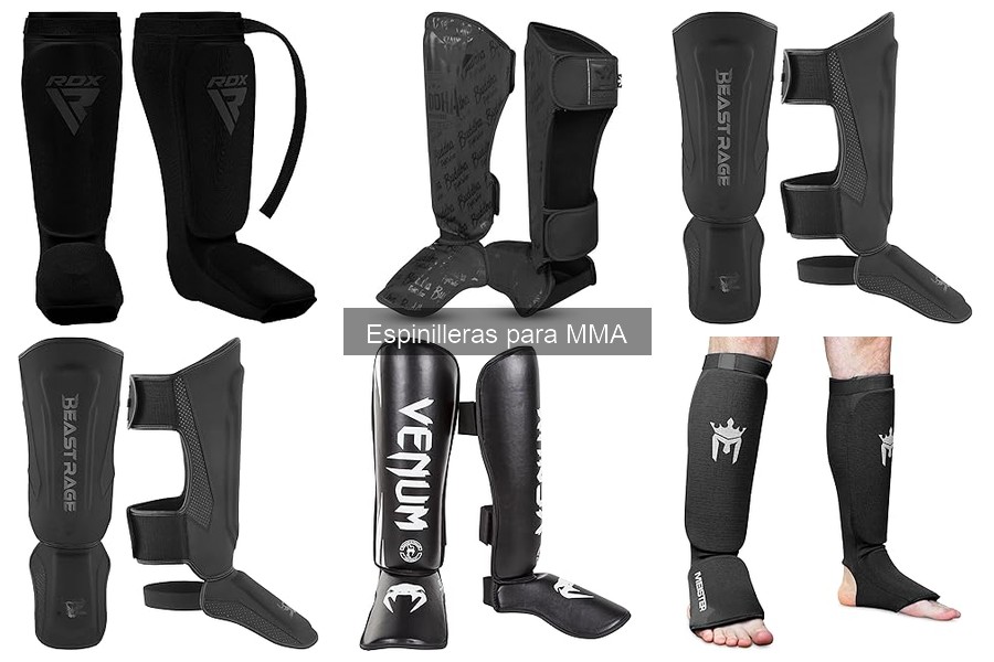 Tipos de espinilleras para MMA: diferencias y recomendaciones