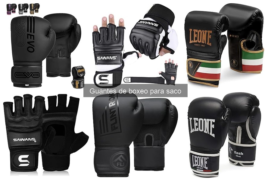 Tipos de guantes de boxeo para saco: materiales y tamaños