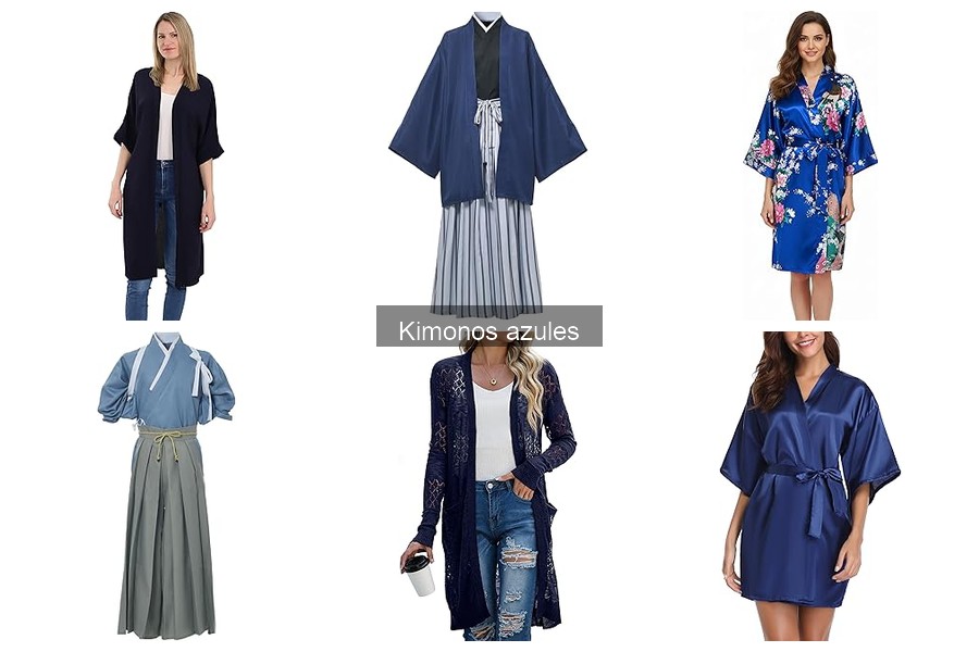 Tipos de kimonos azules: usos y recomendaciones