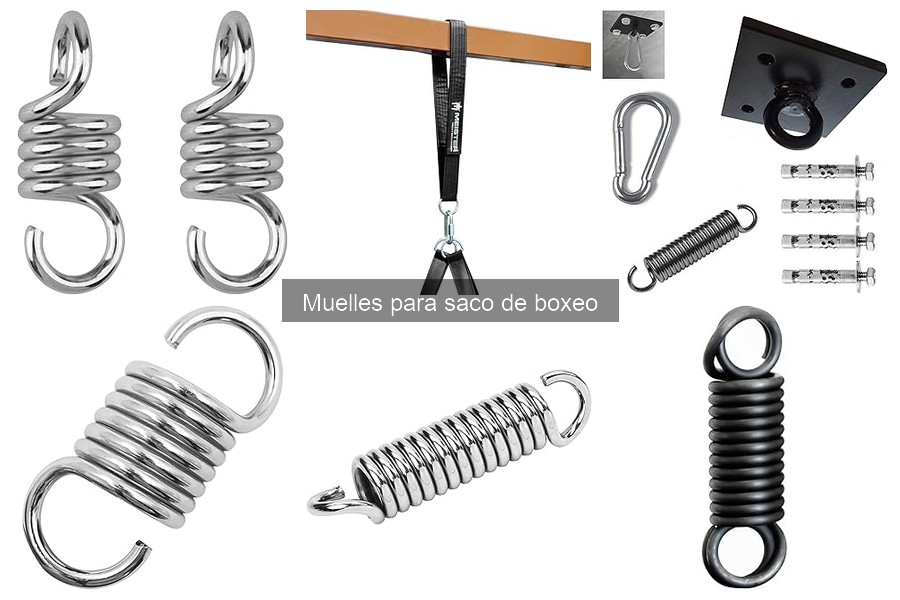 Tipos de muelles para saco de boxeo: ventajas y desventajas