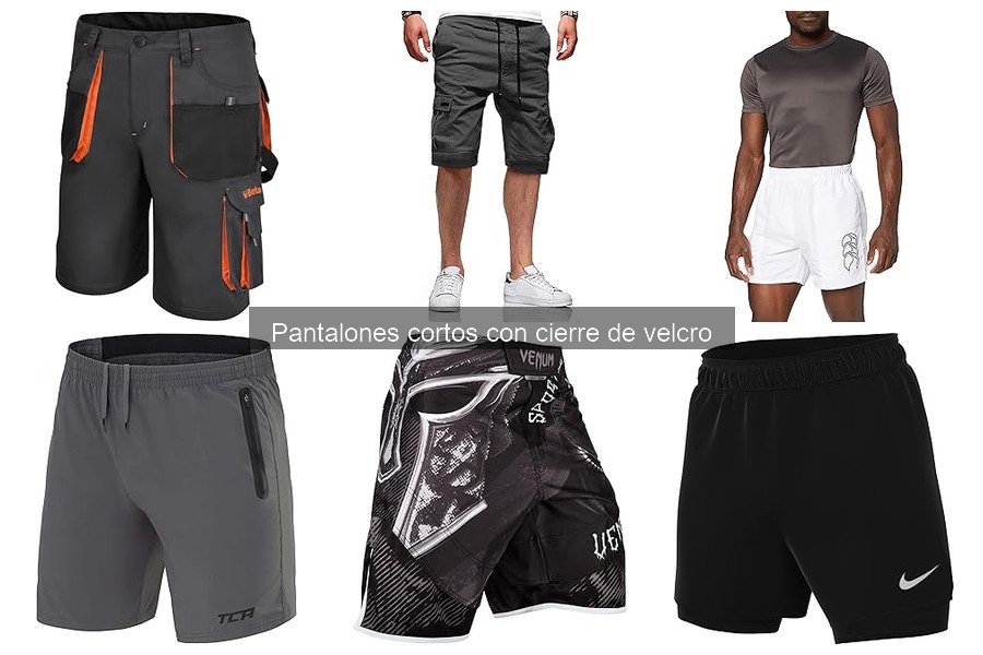 Tipos de pantalones cortos con cierre de velcro para artes marciales