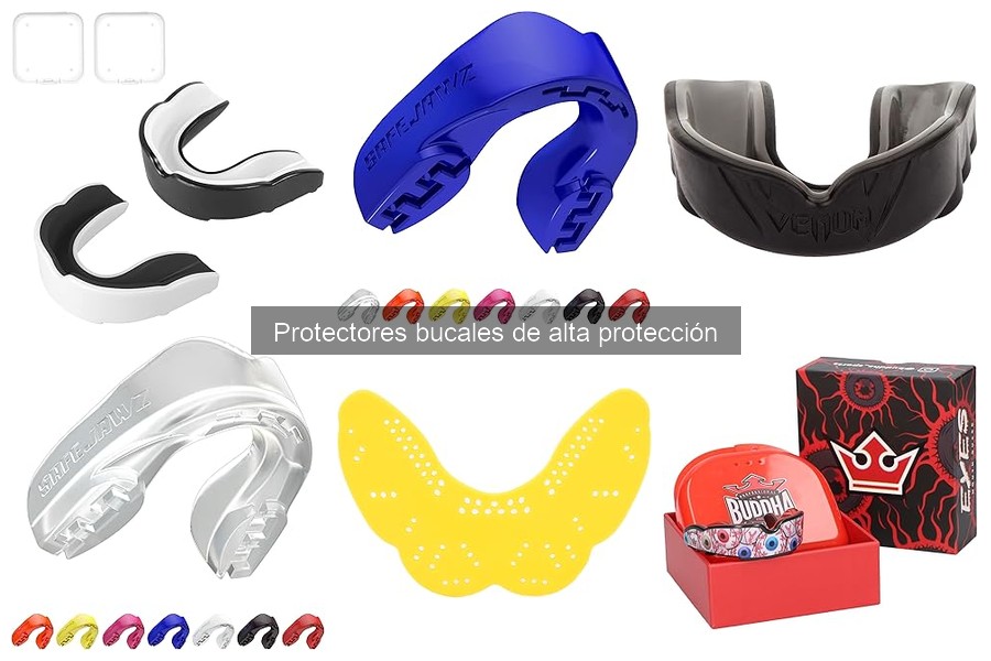 Tipos de protectores bucales de alta protección para deportes