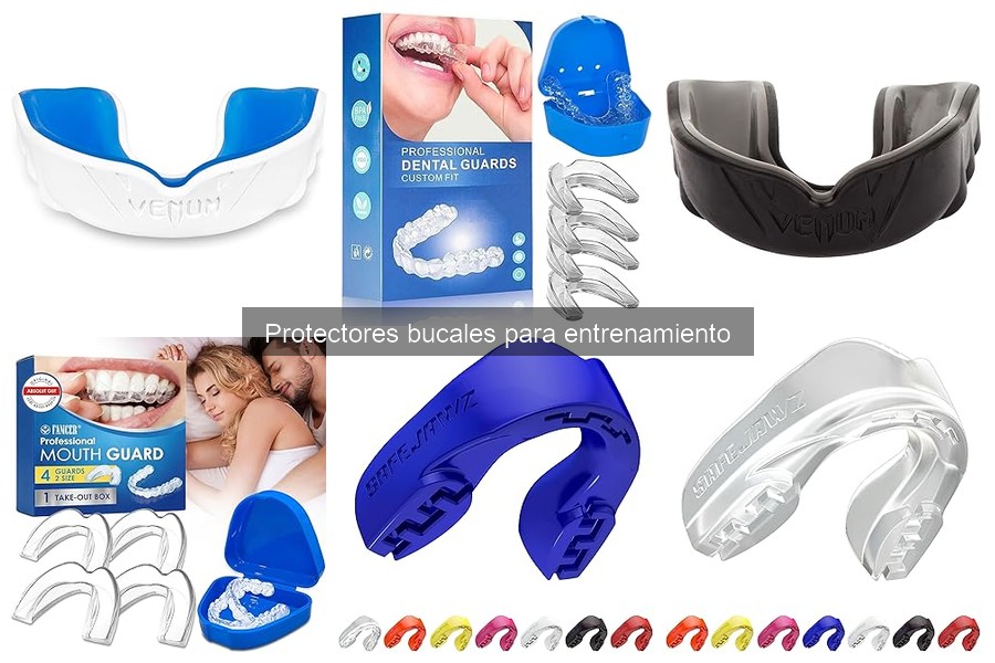 Tipos de protectores bucales para entrenamiento en artes marciales
