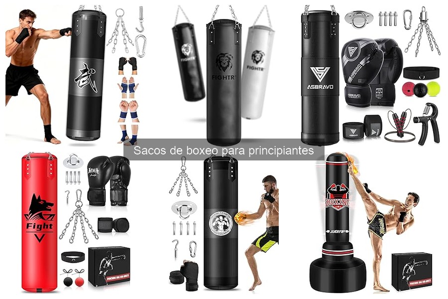Tipos de sacos de boxeo para principiantes: guía completa