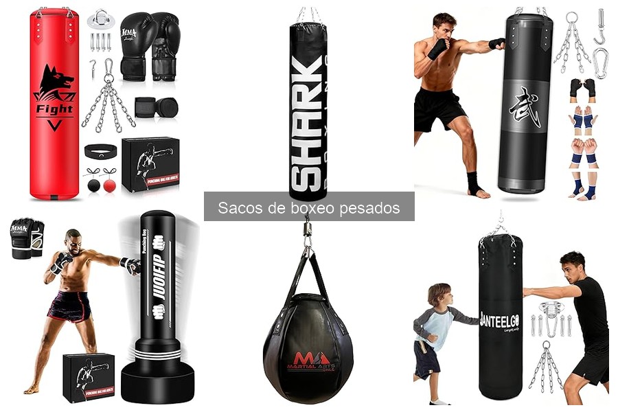 Tipos de sacos de boxeo pesados: Guía completa