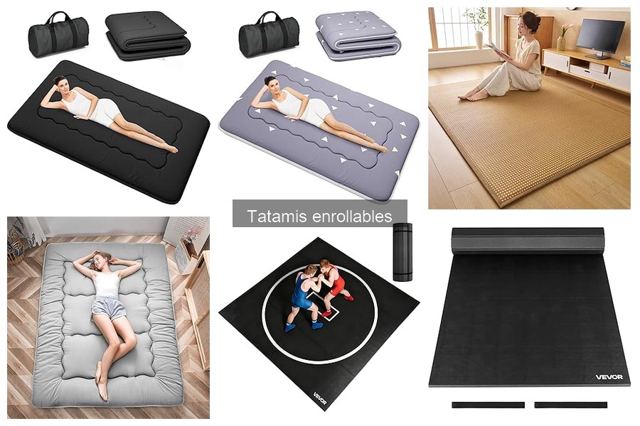 Tipos de tatamis enrollables: materiales y características