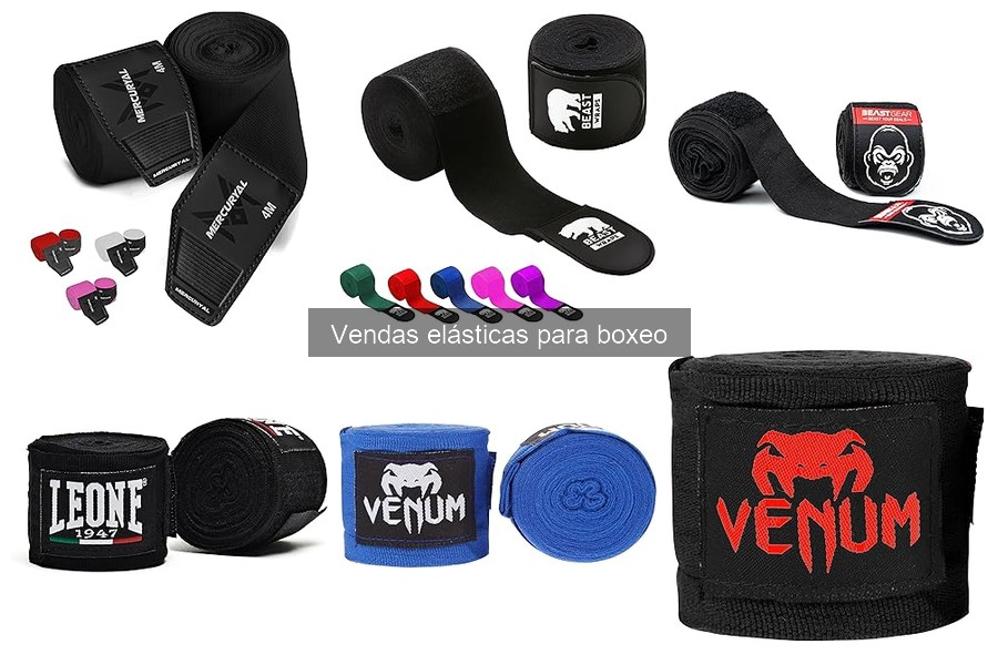 Tipos de vendas elásticas para boxeo y sus características