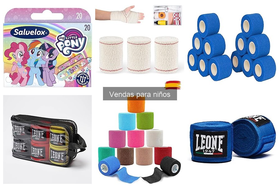 Tipos de vendas para niños en boxeo y artes marciales