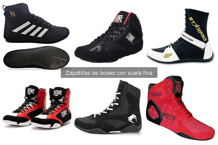 Zapatillas de boxeo con suela fina: características y beneficios
