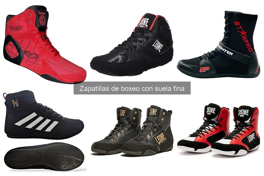 Zapatillas de boxeo con suela fina: ¿son necesarias para competir?