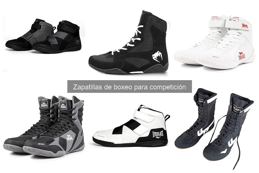 Zapatillas de boxeo para competición: características y funciones